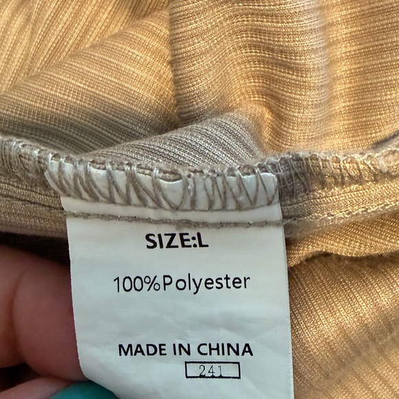 Casual Tan Corduroy Button-Up Shirt - Picture 12 of 13